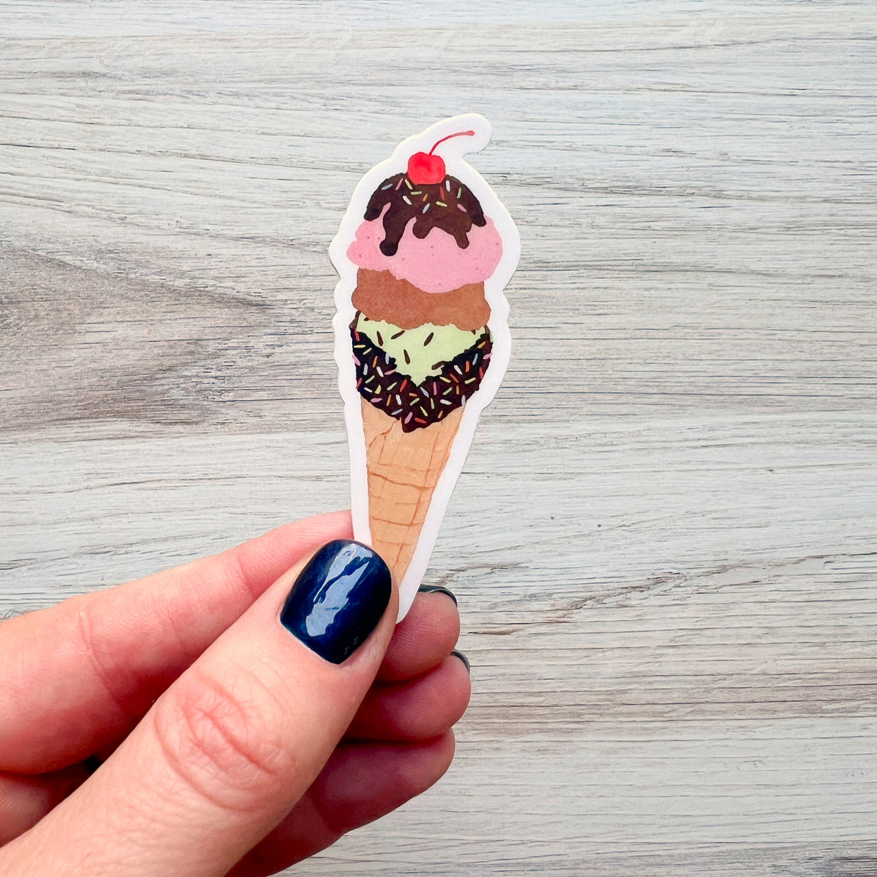 Ice Cream Cone Sticker by Gert & Co