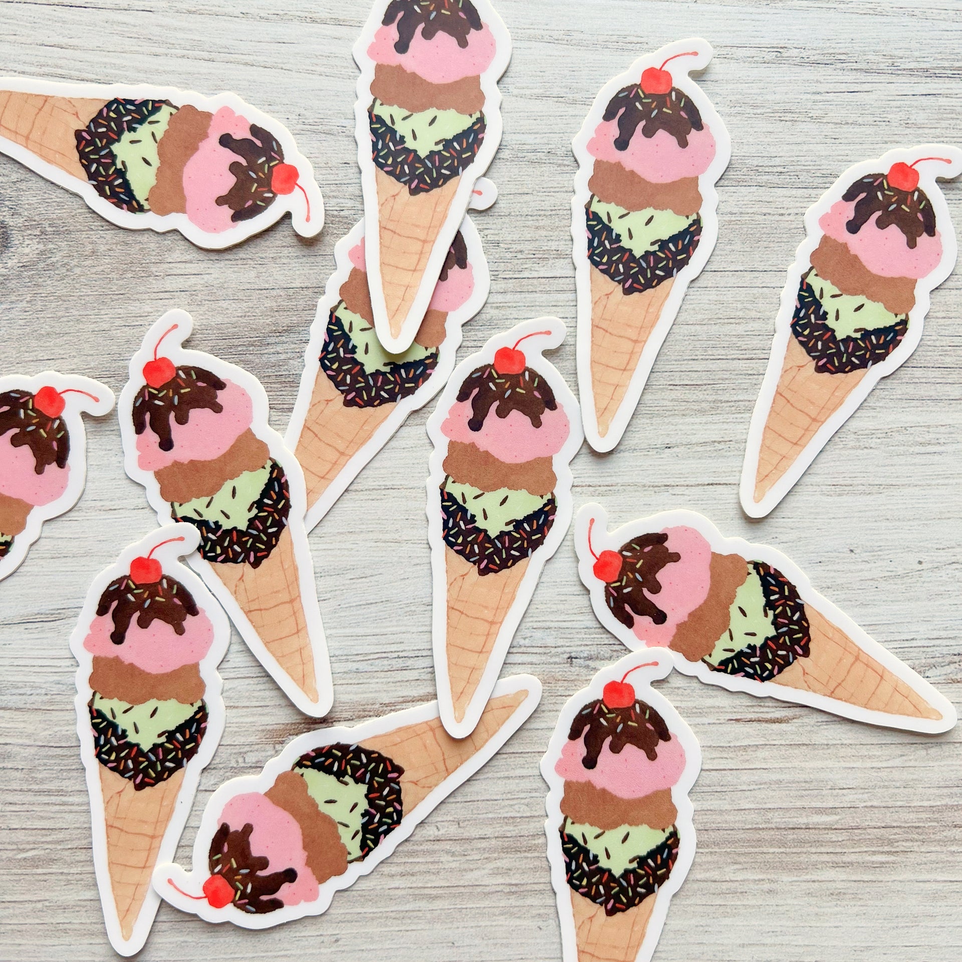 Ice Cream Cone Sticker by Gert & Co