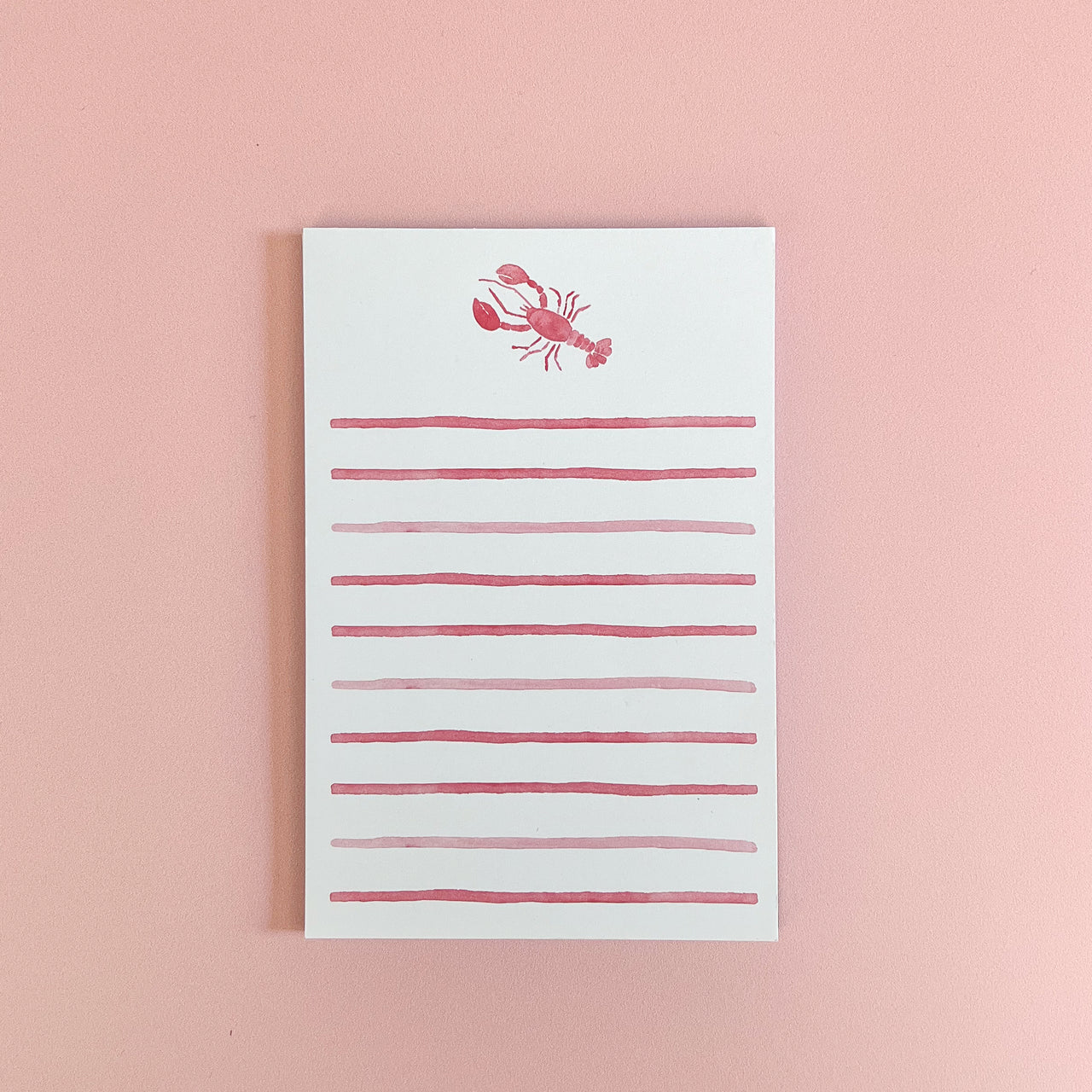 Watercolor Lobster Notepad by Gert & Co