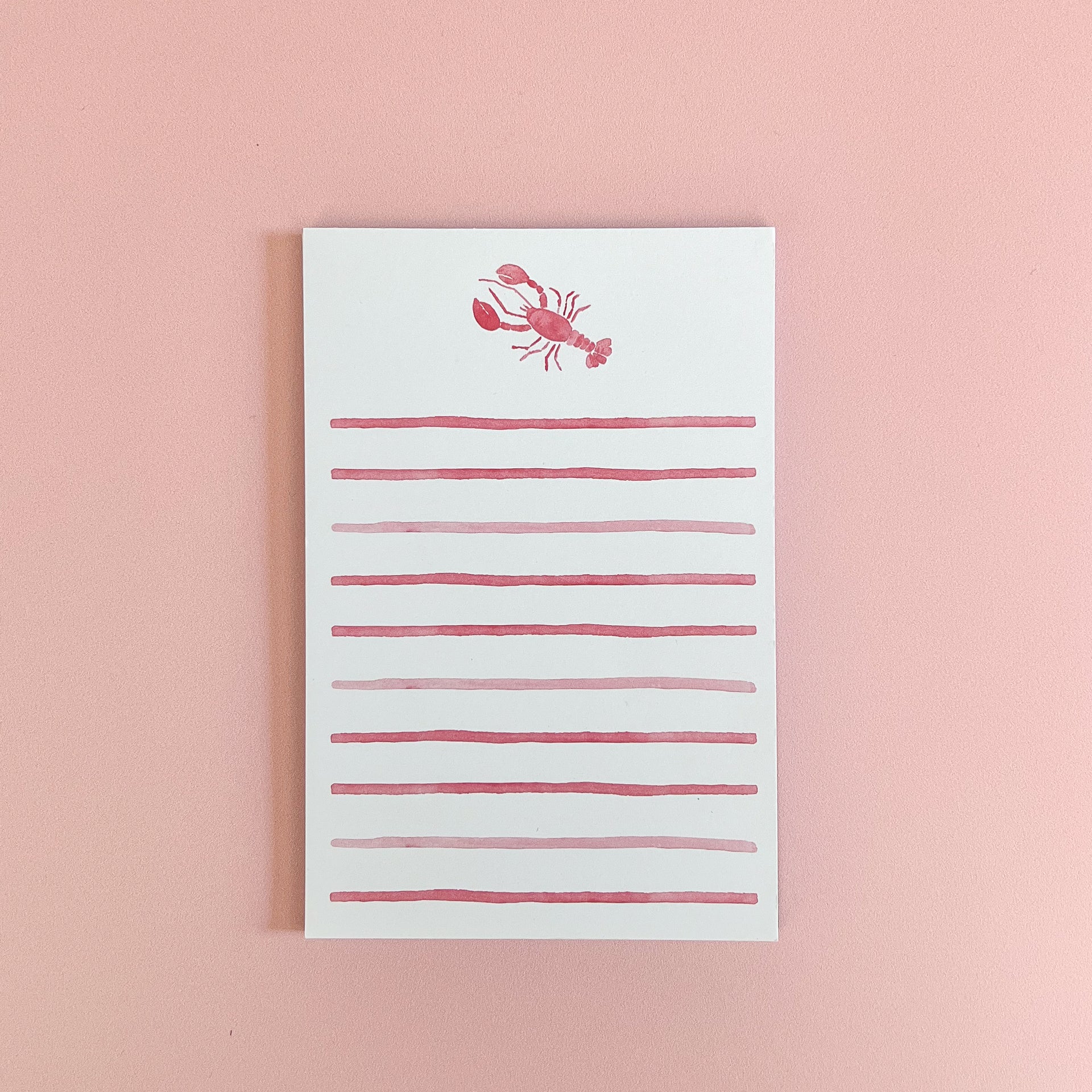 Watercolor Lobster Notepad by Gert & Co