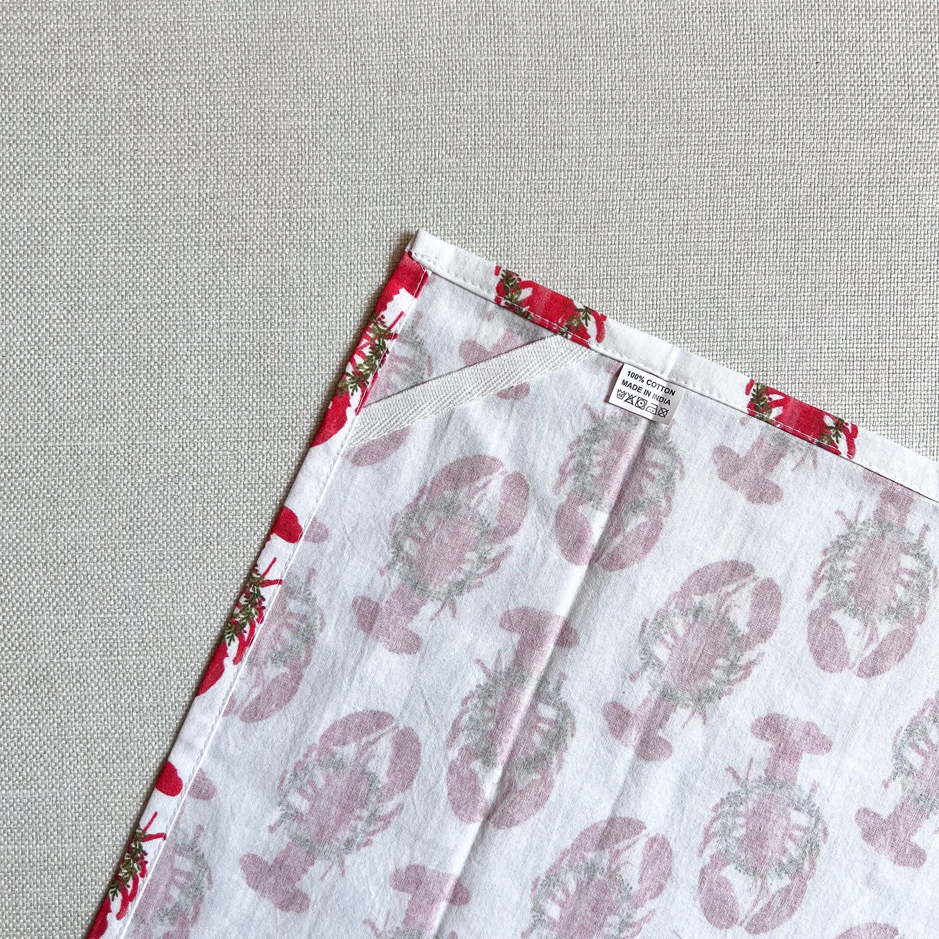 Holiday Lobsters Tea Towel Tea Towel by Gert & Co