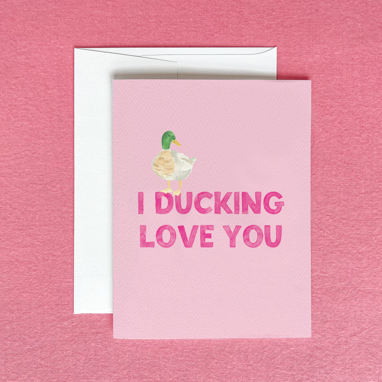 I Ducking Love You Greeting Card by Gert & Co