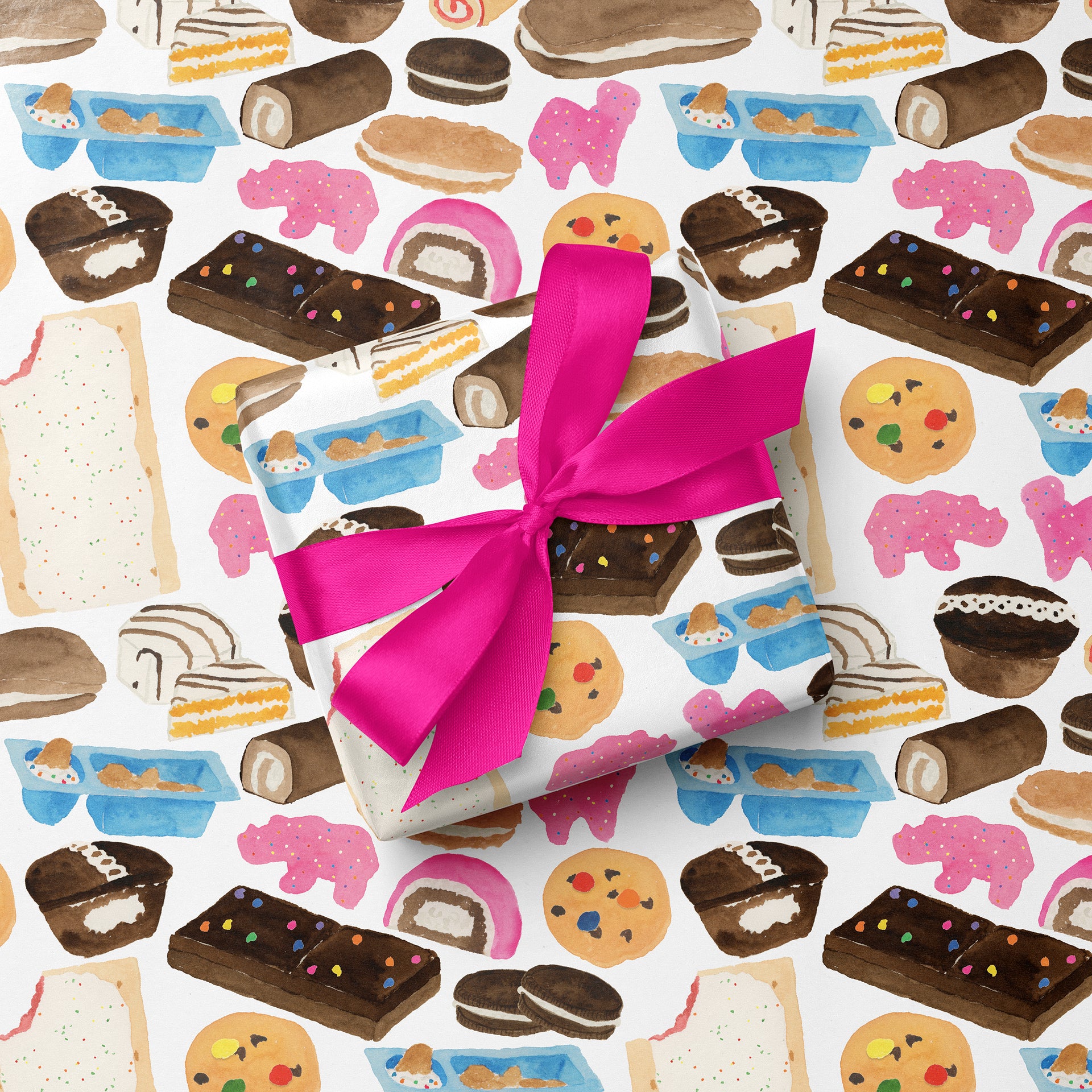 Nostalgic Junk Food Gift Wrap by Gert & Co