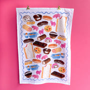 Nostalgic Junk Food Tea Towel by Gert & Co