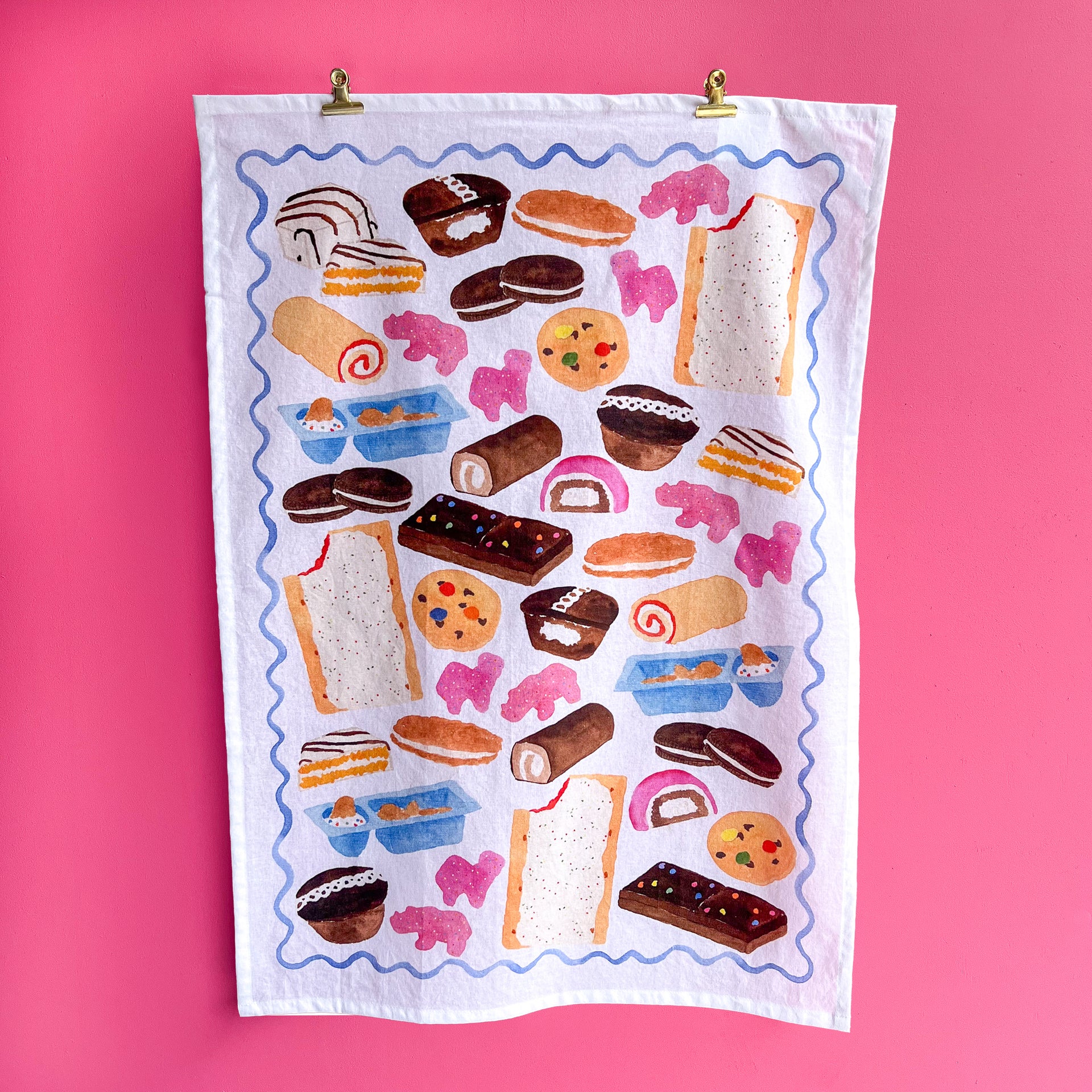 Nostalgic Junk Food Tea Towel by Gert & Co