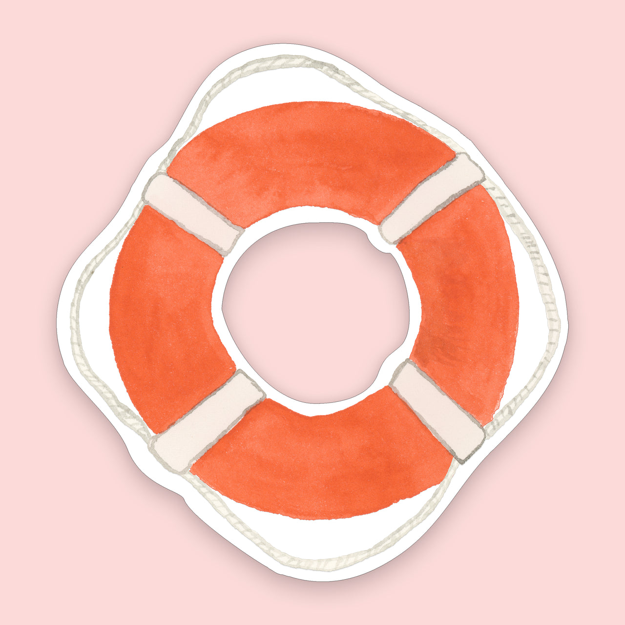 Vintage Life Preserver Sticker