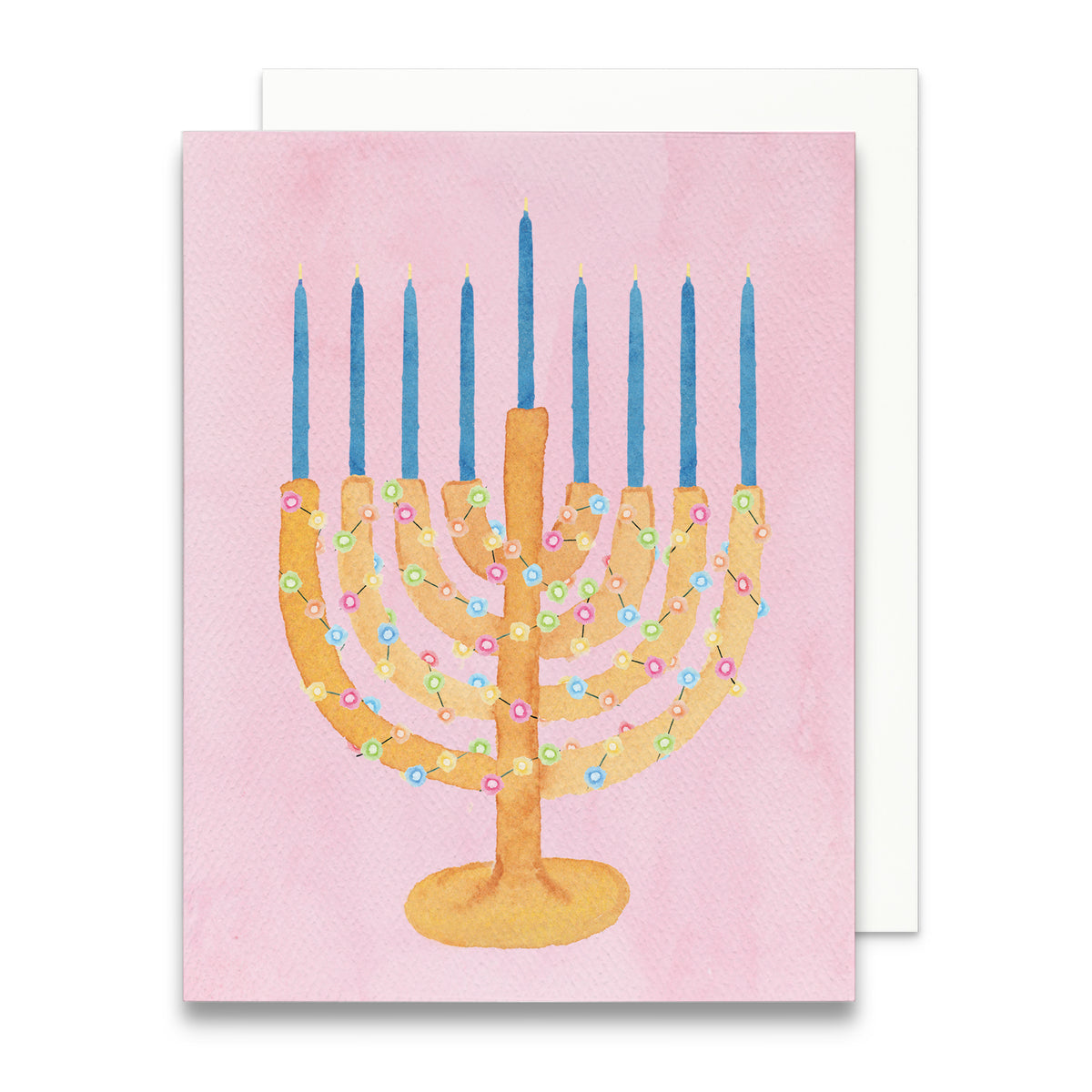 Chrismukkah Menorah Greeting Card
