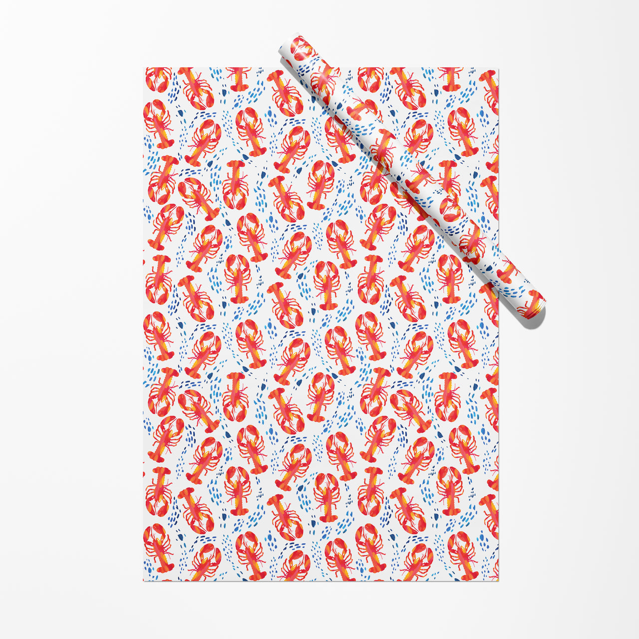 Lobsters in the Surf Gift Wrap by Gert & Co