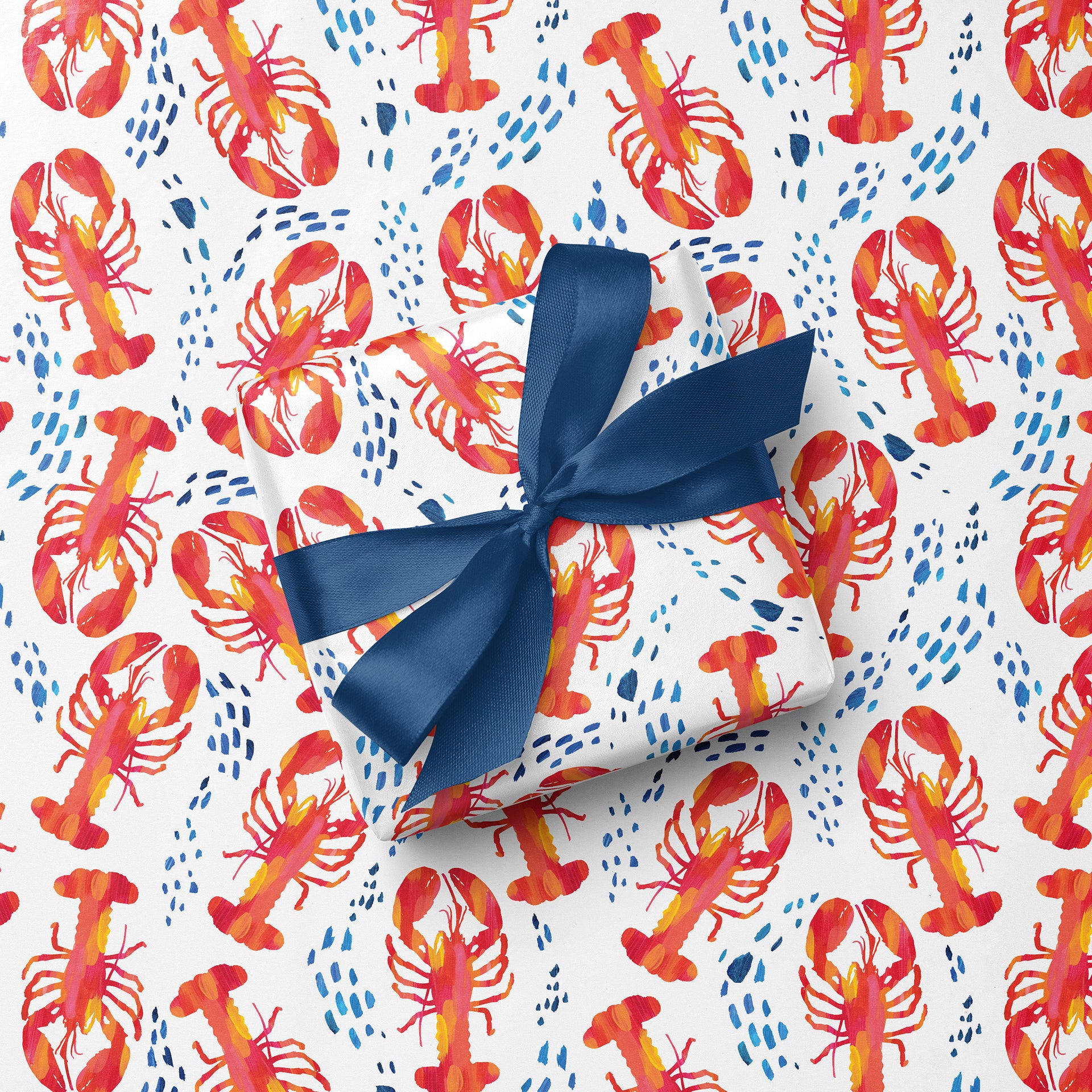 Lobsters in the Surf Gift Wrap by Gert & Co