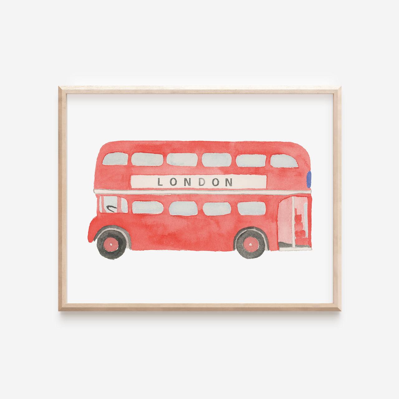 London Double-Decker Bus Art Print by Gert & Co