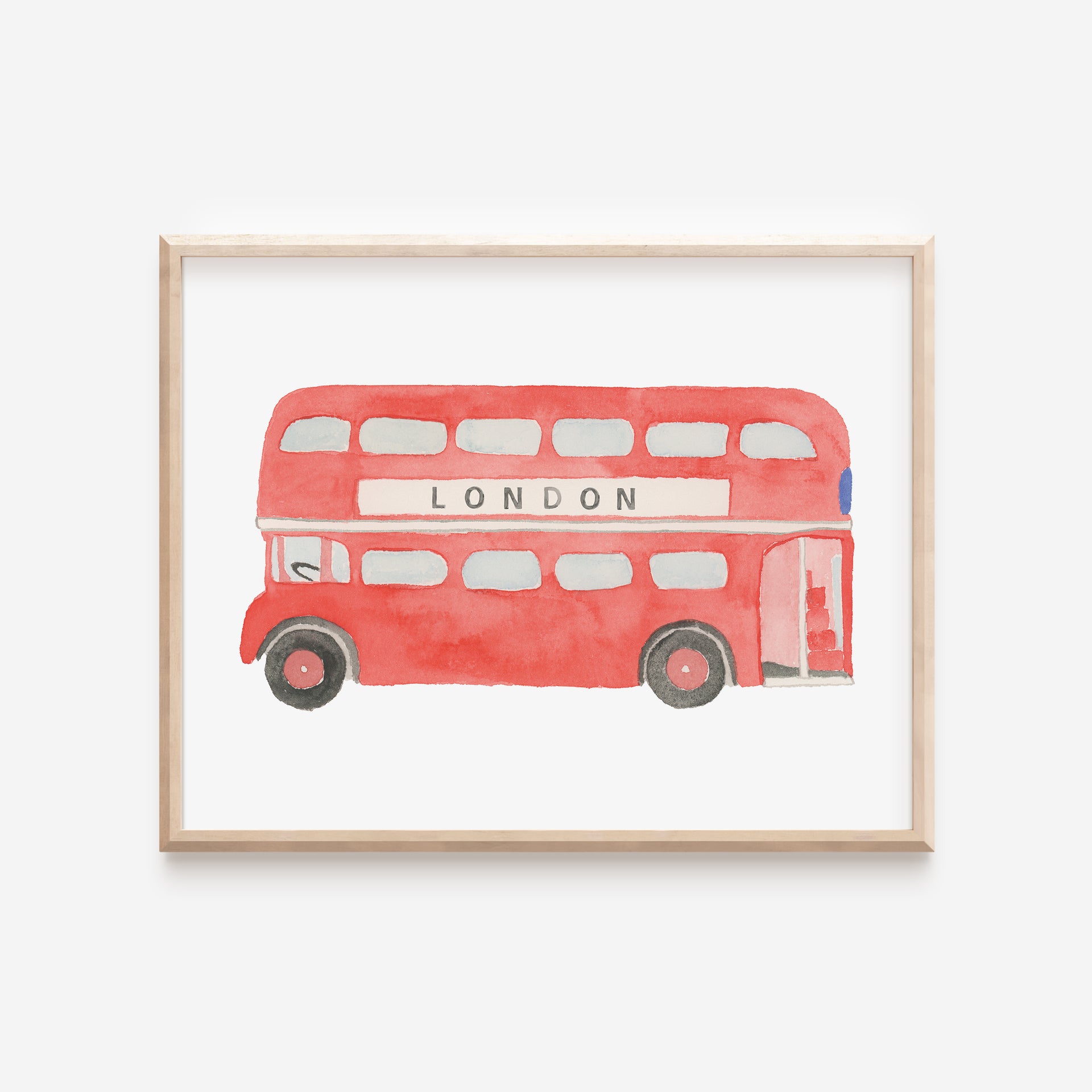 London Double-Decker Bus Art Print by Gert & Co