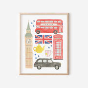 London Icons Bus Art Print by Gert & Co