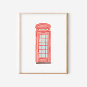 London Telephone Booth Art Print by Gert & Co