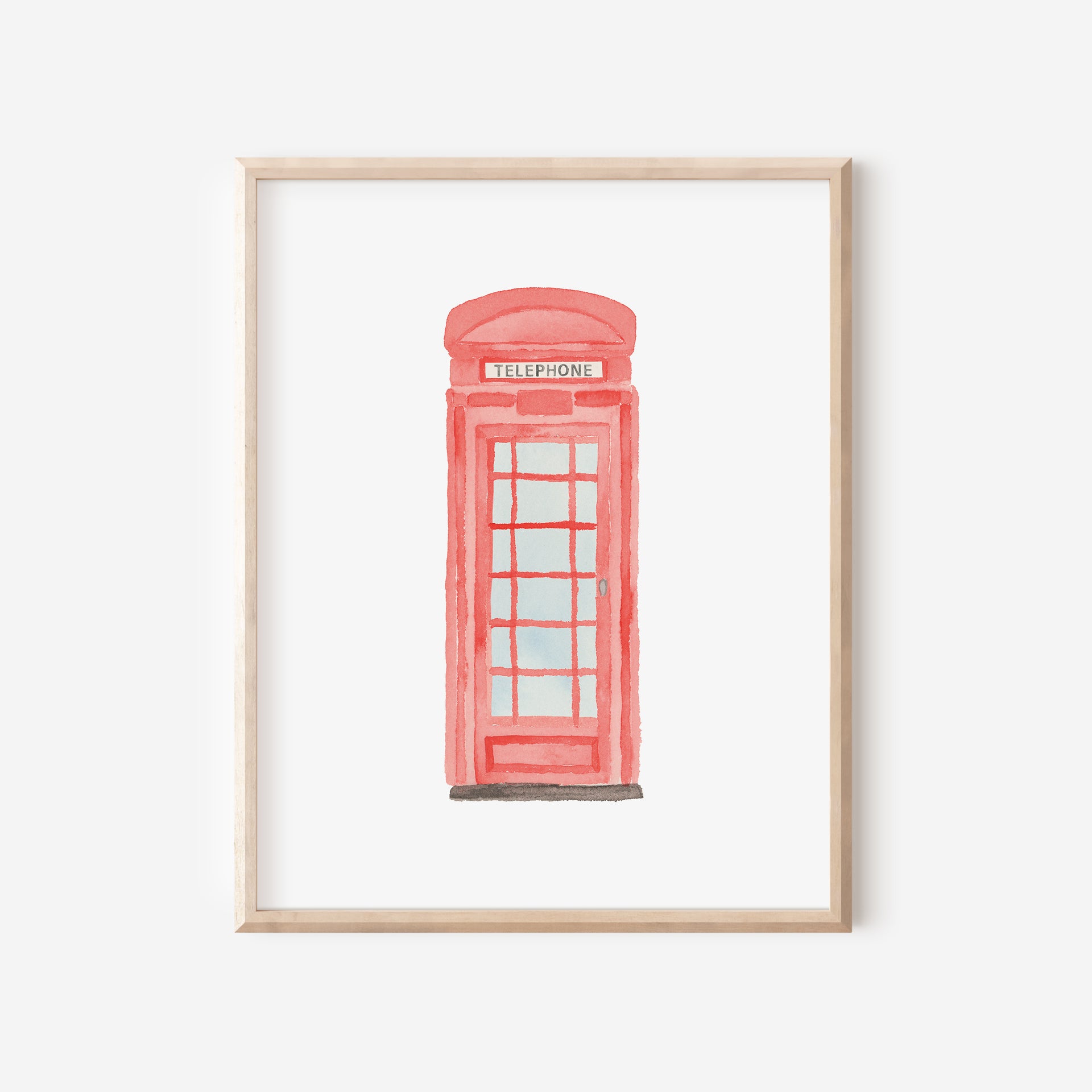 London Telephone Booth Art Print by Gert & Co