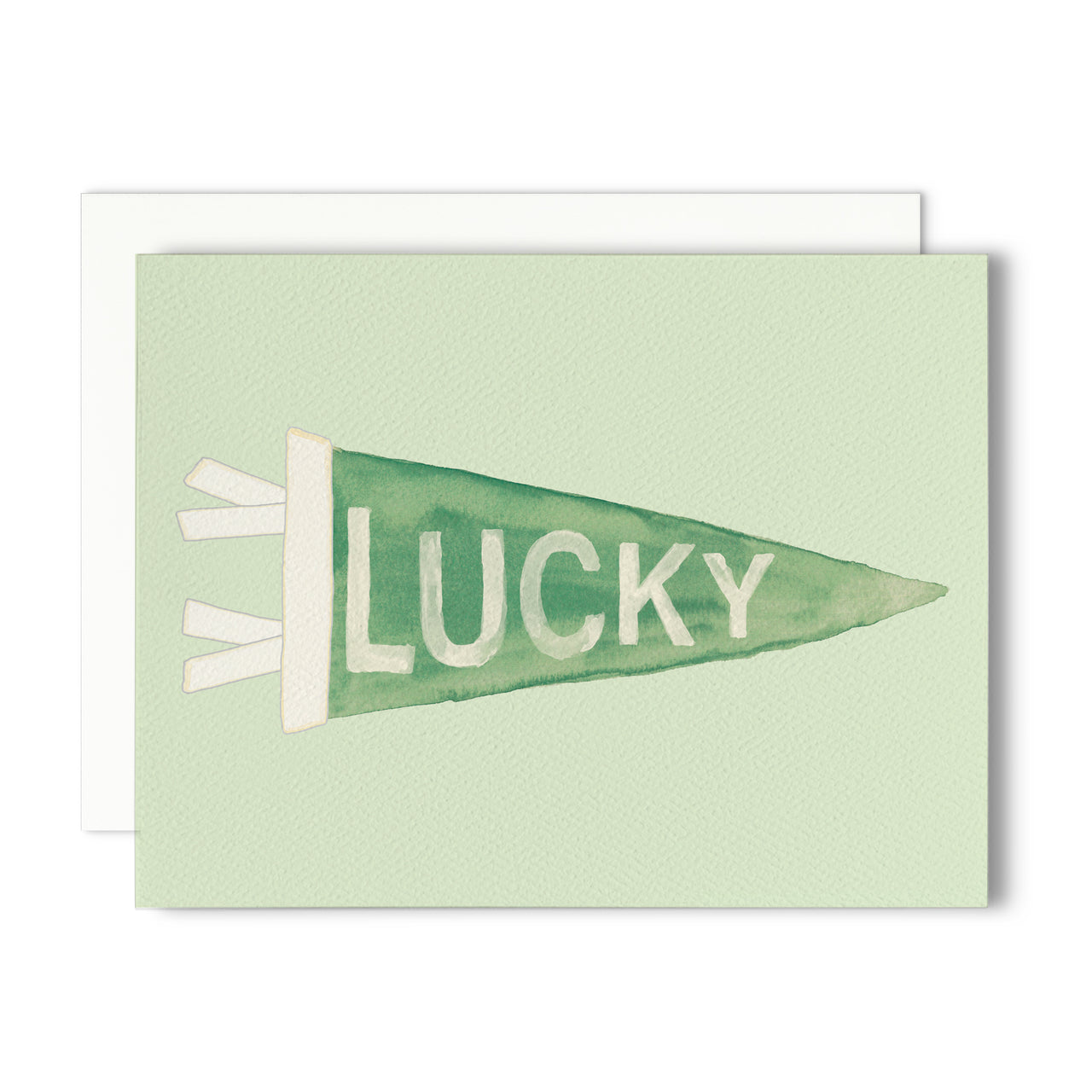 Lucky Pennant Card Greeting Card