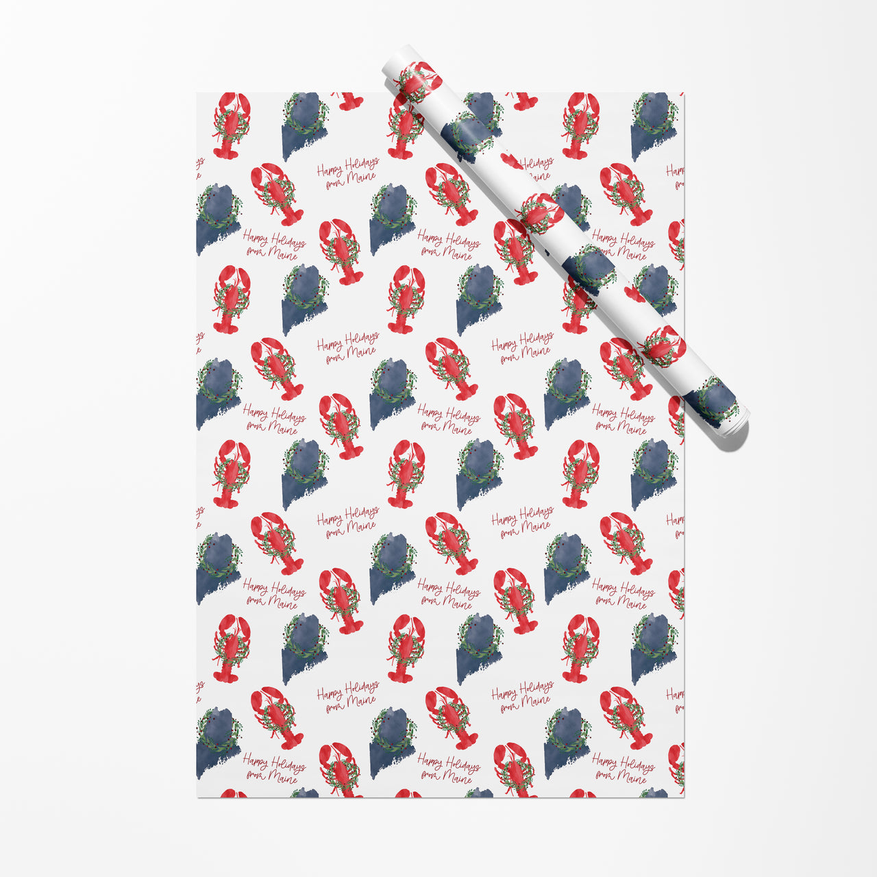 Maine Holiday Gift Wrap by Gert & Co