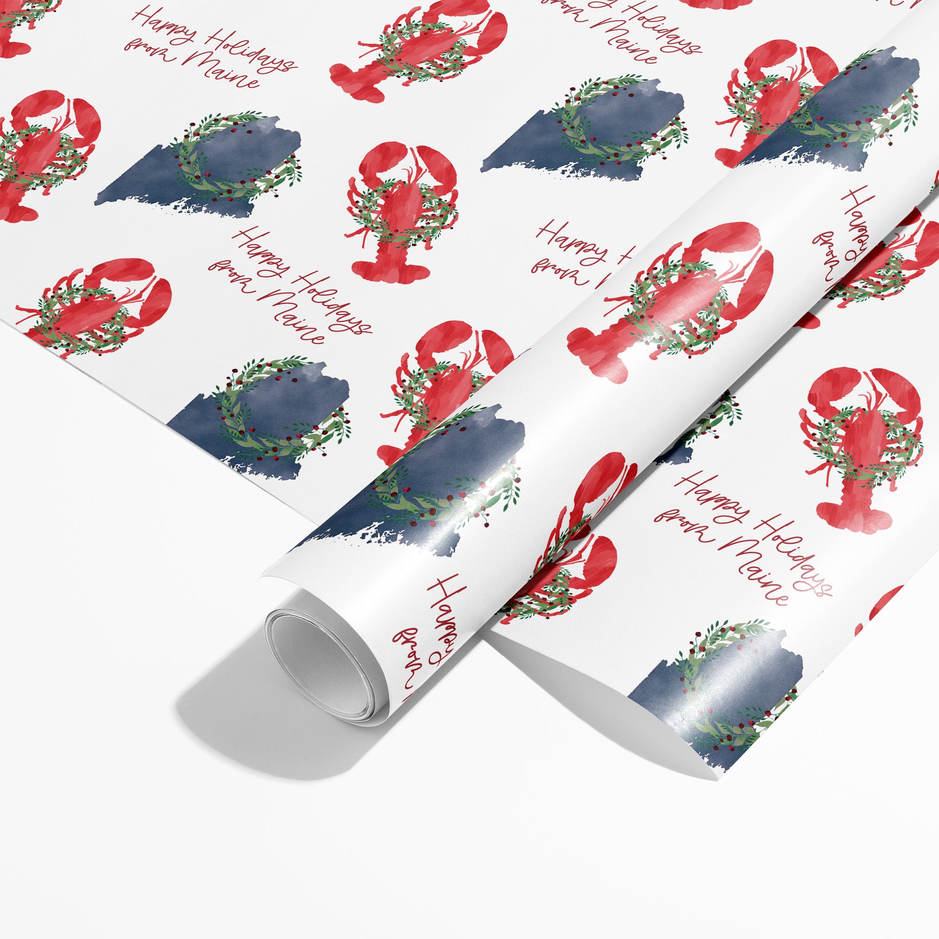 Maine Holiday Gift Wrap by Gert & Co