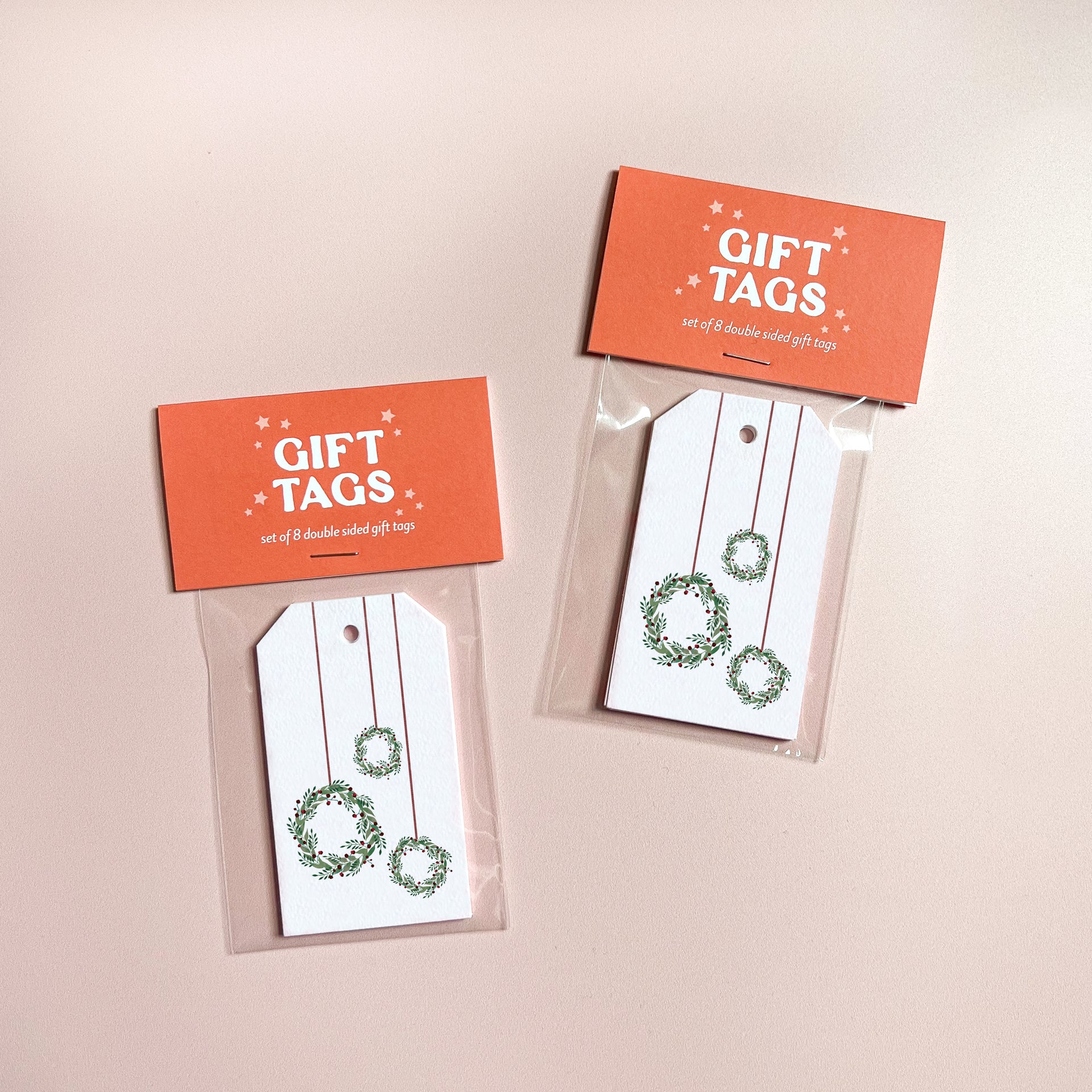 Watercolor Mini Wreaths Gift Tags by Gert & Co