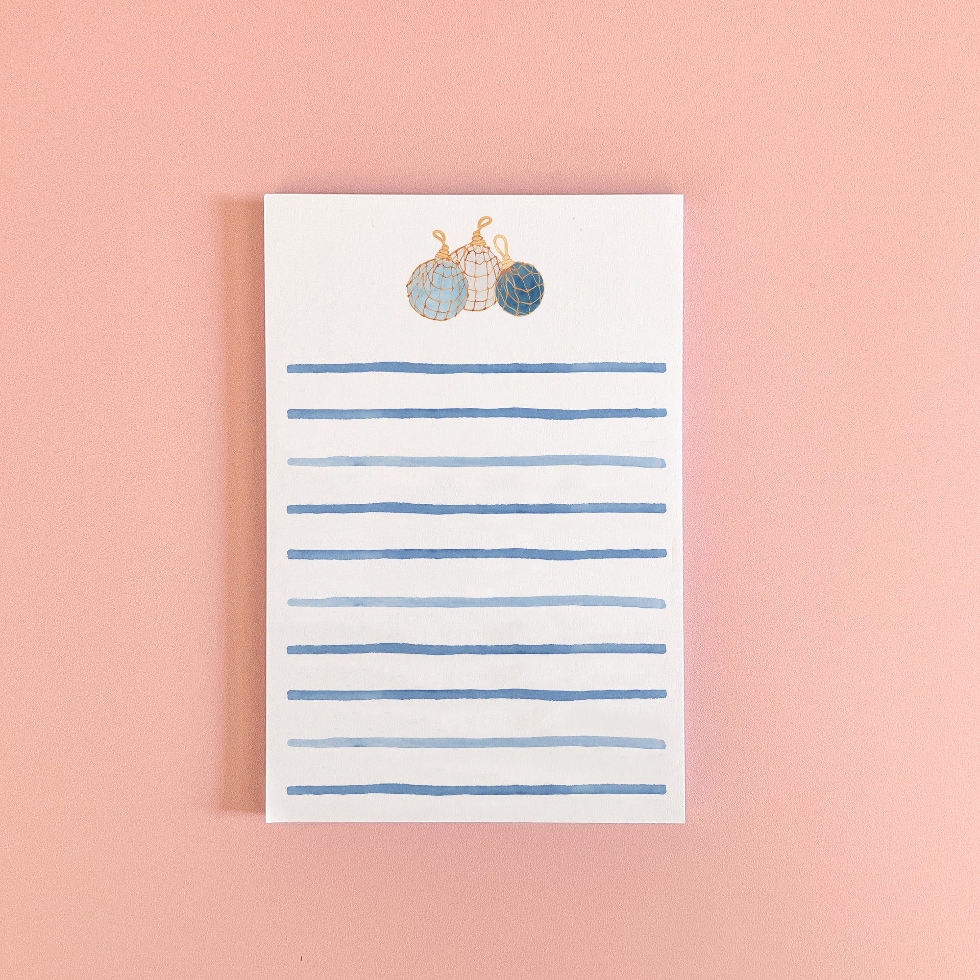 Vintage Fishing Floats Notepad by Gert & Co