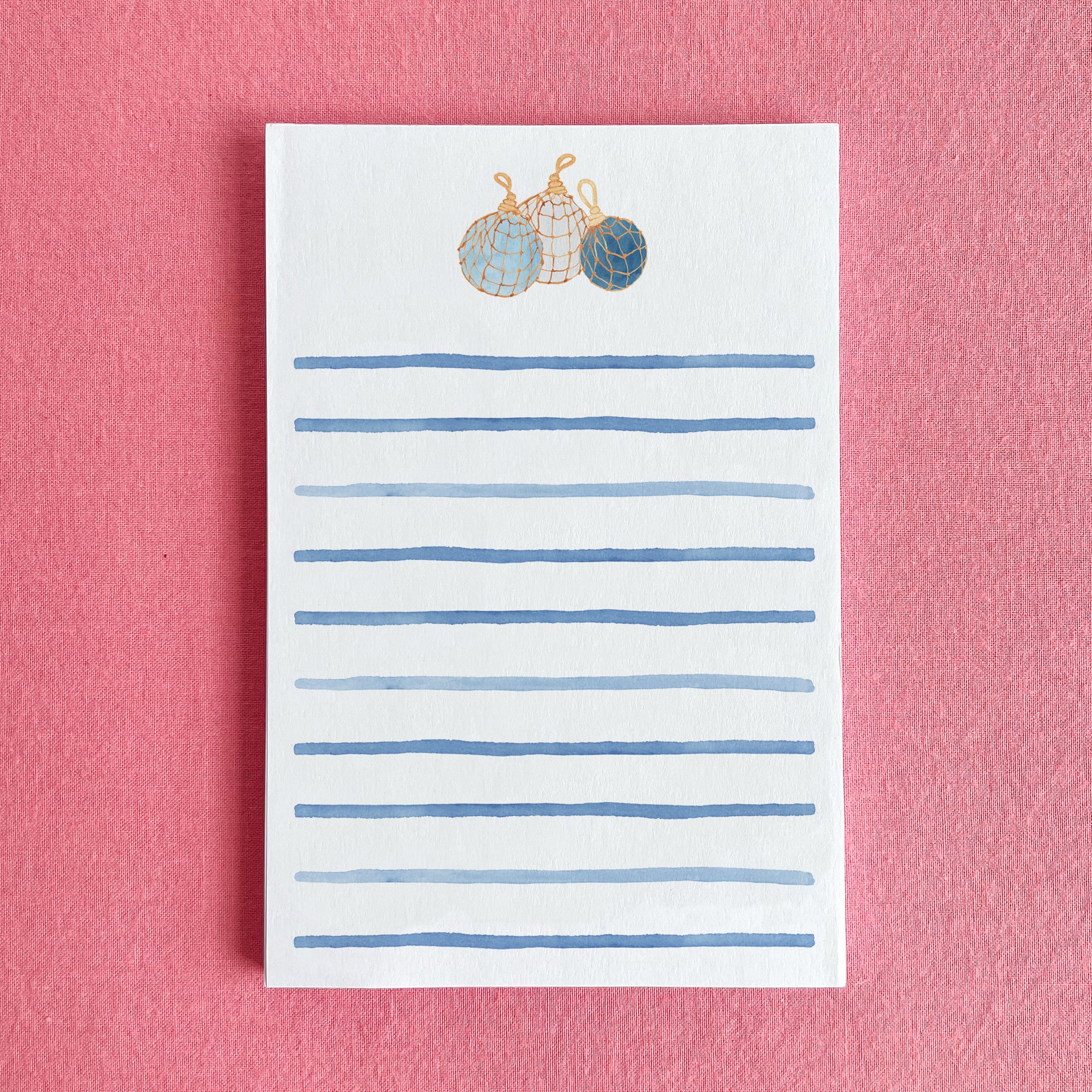 Vintage Fishing Floats Notepad by Gert & Co