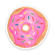 Pink Frosted Donut Sticker