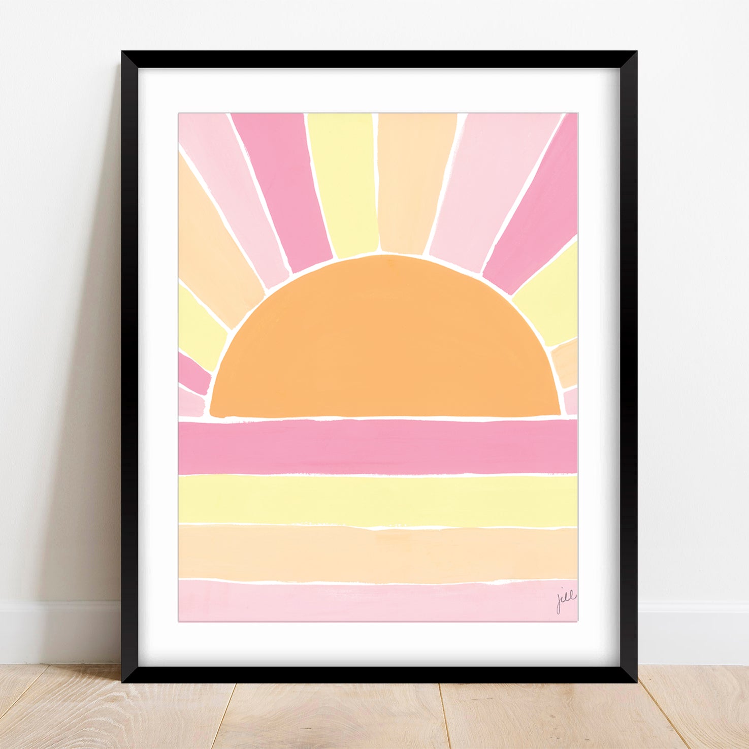 Retro Sun Art Print by Gert & Co