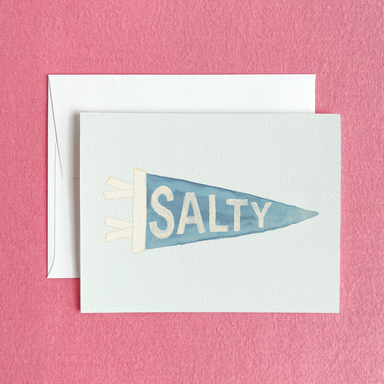 Salty Pennant Greeting Card by Gert & Co