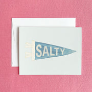 Salty Pennant Greeting Card by Gert & Co