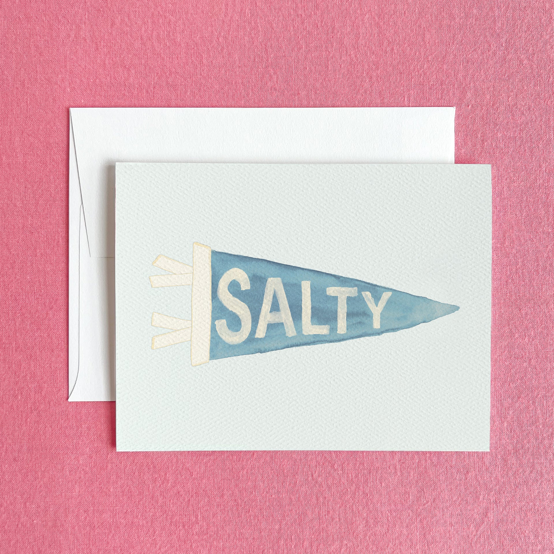 Salty Pennant Greeting Card by Gert & Co