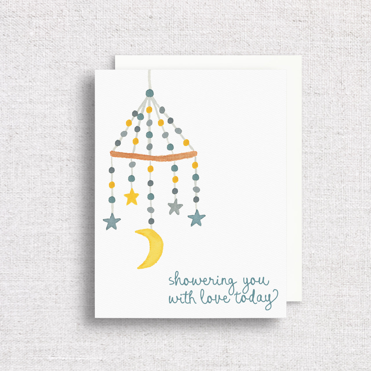 Showering You With Love Baby Shower Greeting Card by Gert & Co