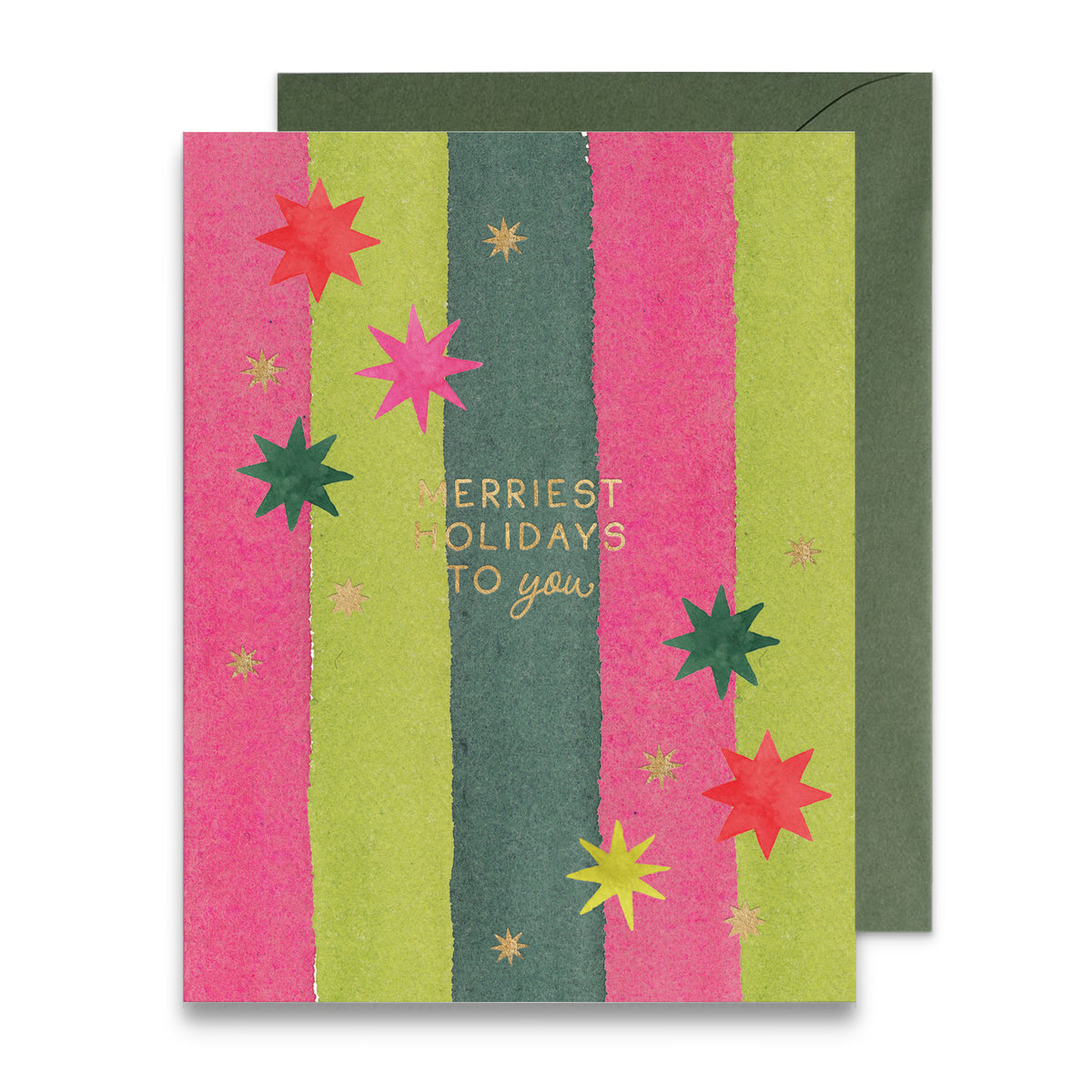Merriest Holidays to You Greeting Card, Set of 6