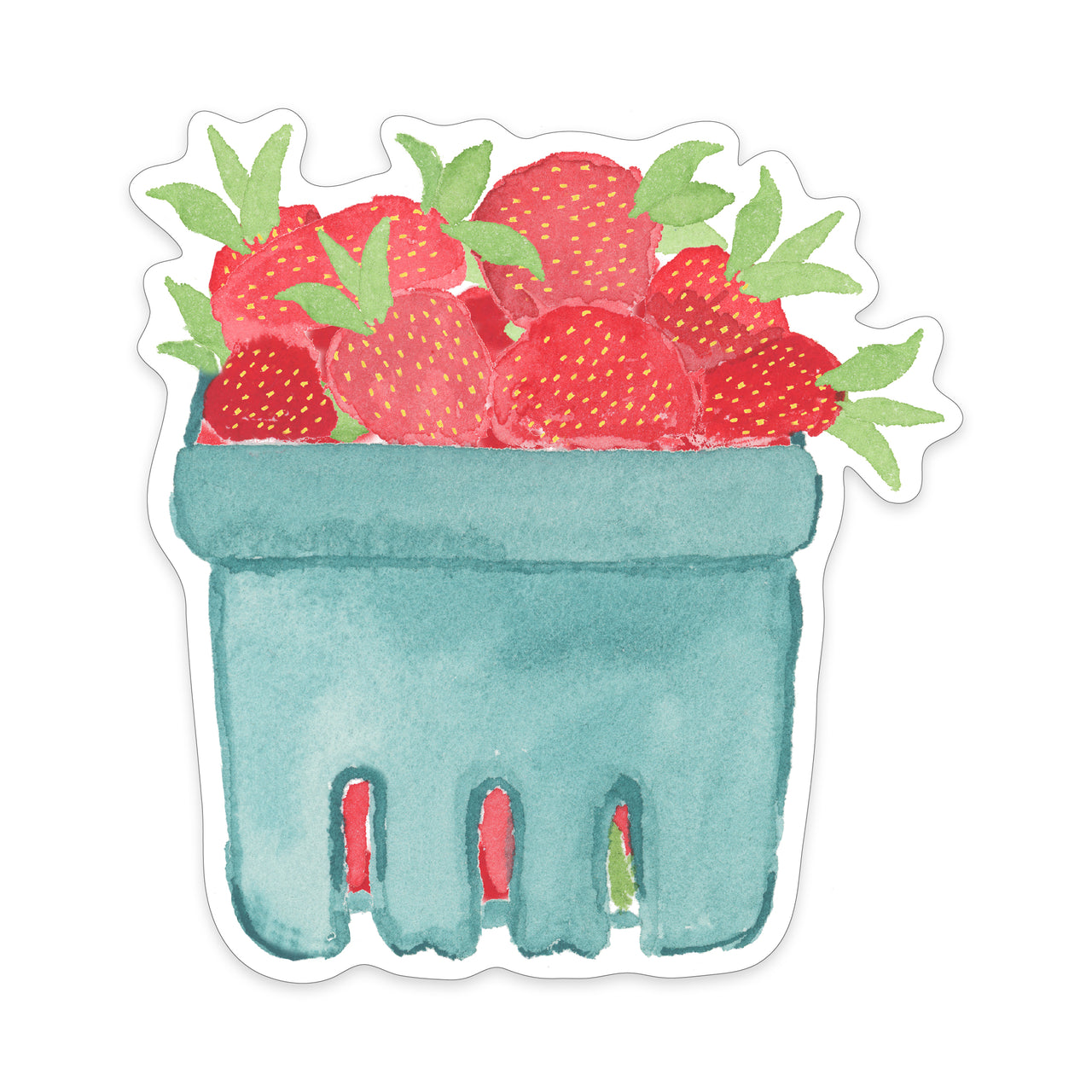 Strawberry Basket Sticker