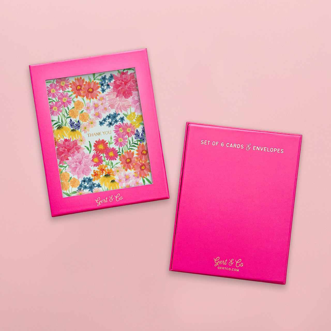 Bright Wildflowers Thank You Cards, Set of 6