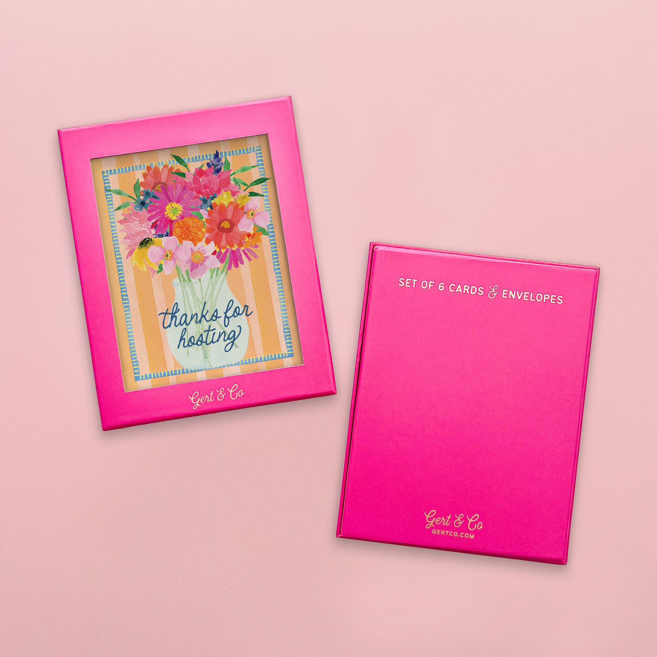 Thanks for Hosting Greeting Cards, Set of 6