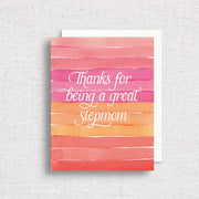 Thanks for Being a Great Stepmom Greeting Card by Gert & Co