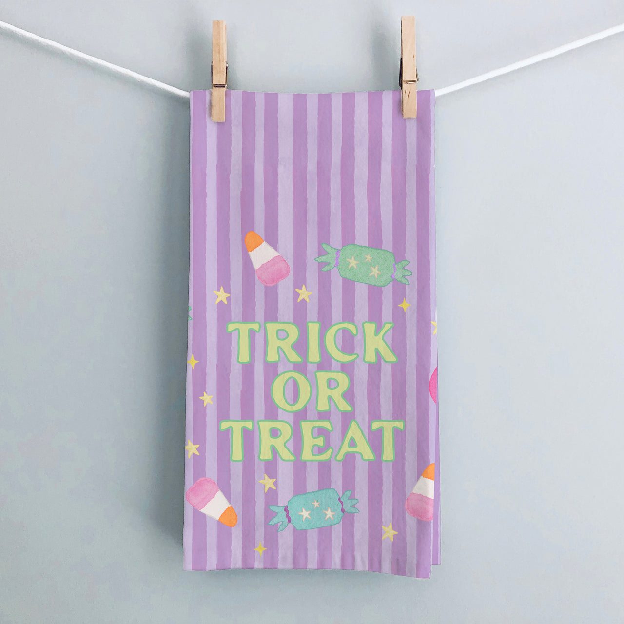 Trick or Treat Halloween Tea Towel