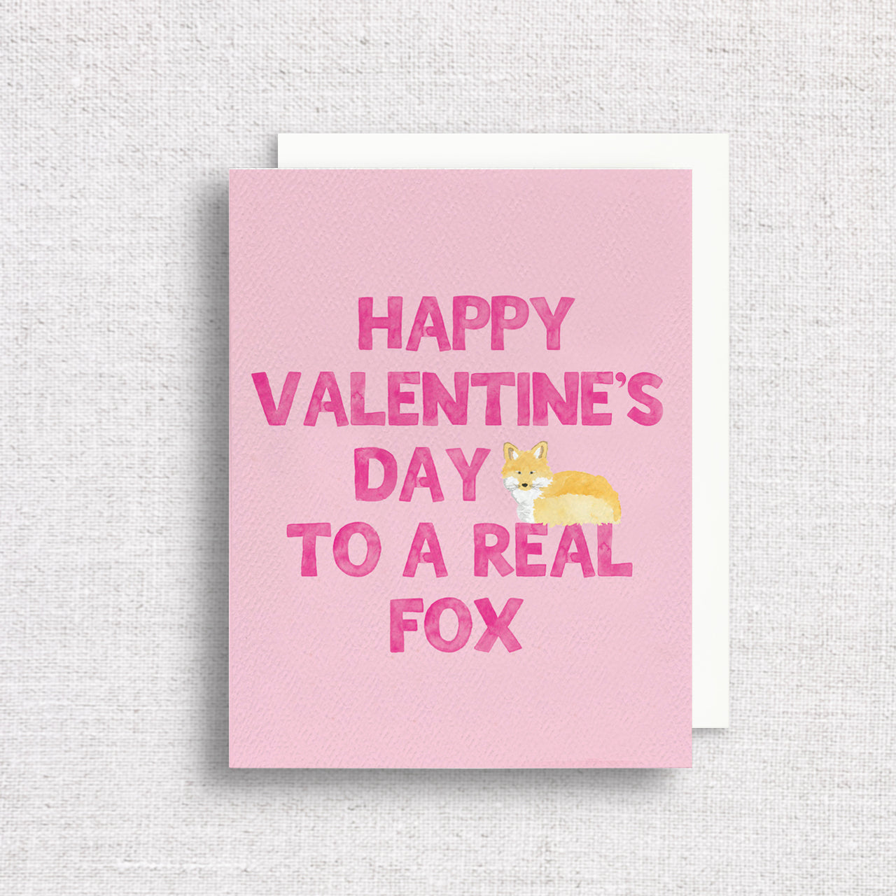 A Real Fox Valentine's Day Greeting Card