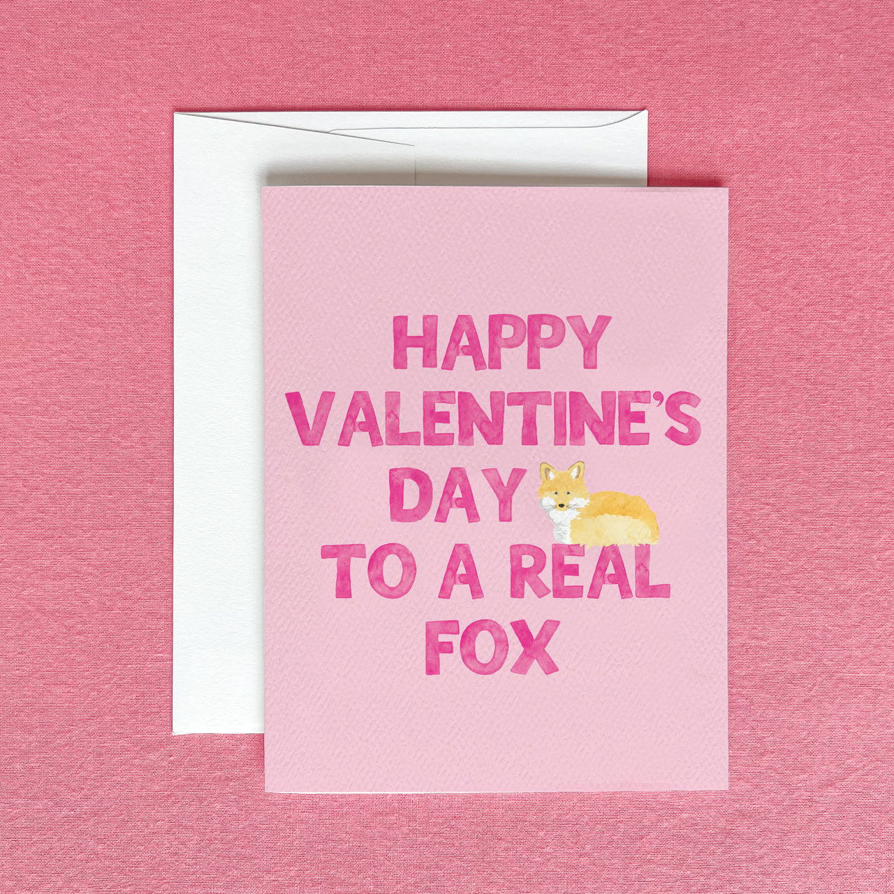 A Real Fox Valentine's Day Greeting Card