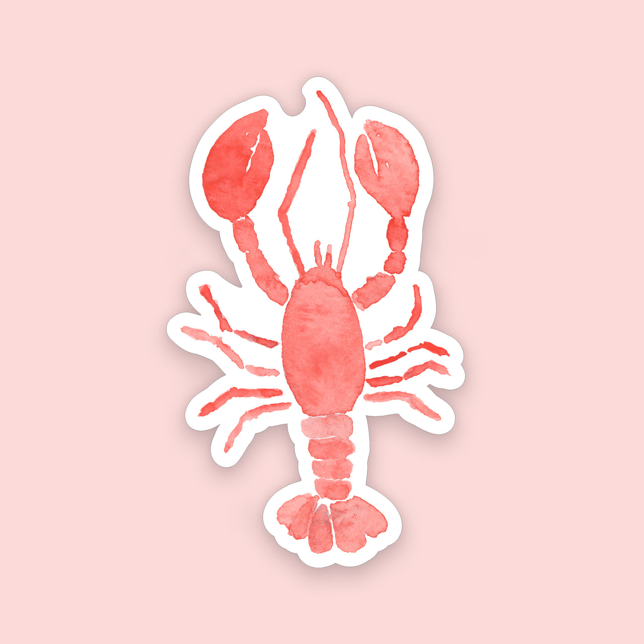 Watercolor Lobster Sticker