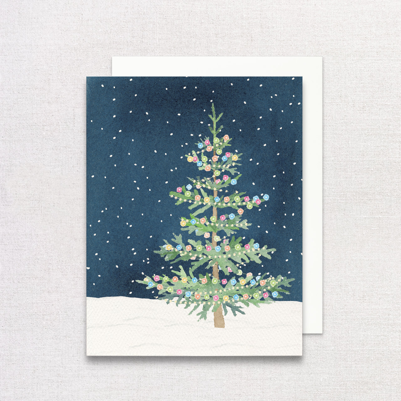 Whimsical Christmas Tree Greeting Card by Gert & Co
