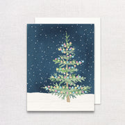 Whimsical Christmas Tree Greeting Card by Gert & Co