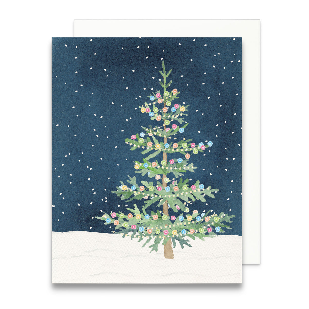 Whimsical Christmas Tree Greeting Card