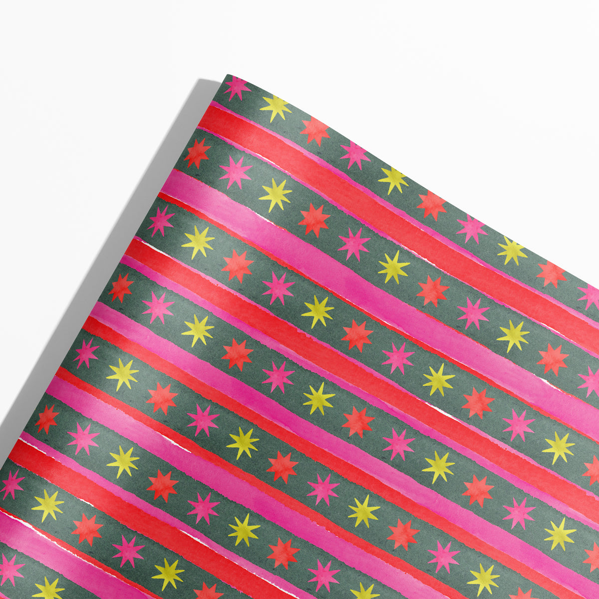 Holiday Stars & Stripes Gift Wrap