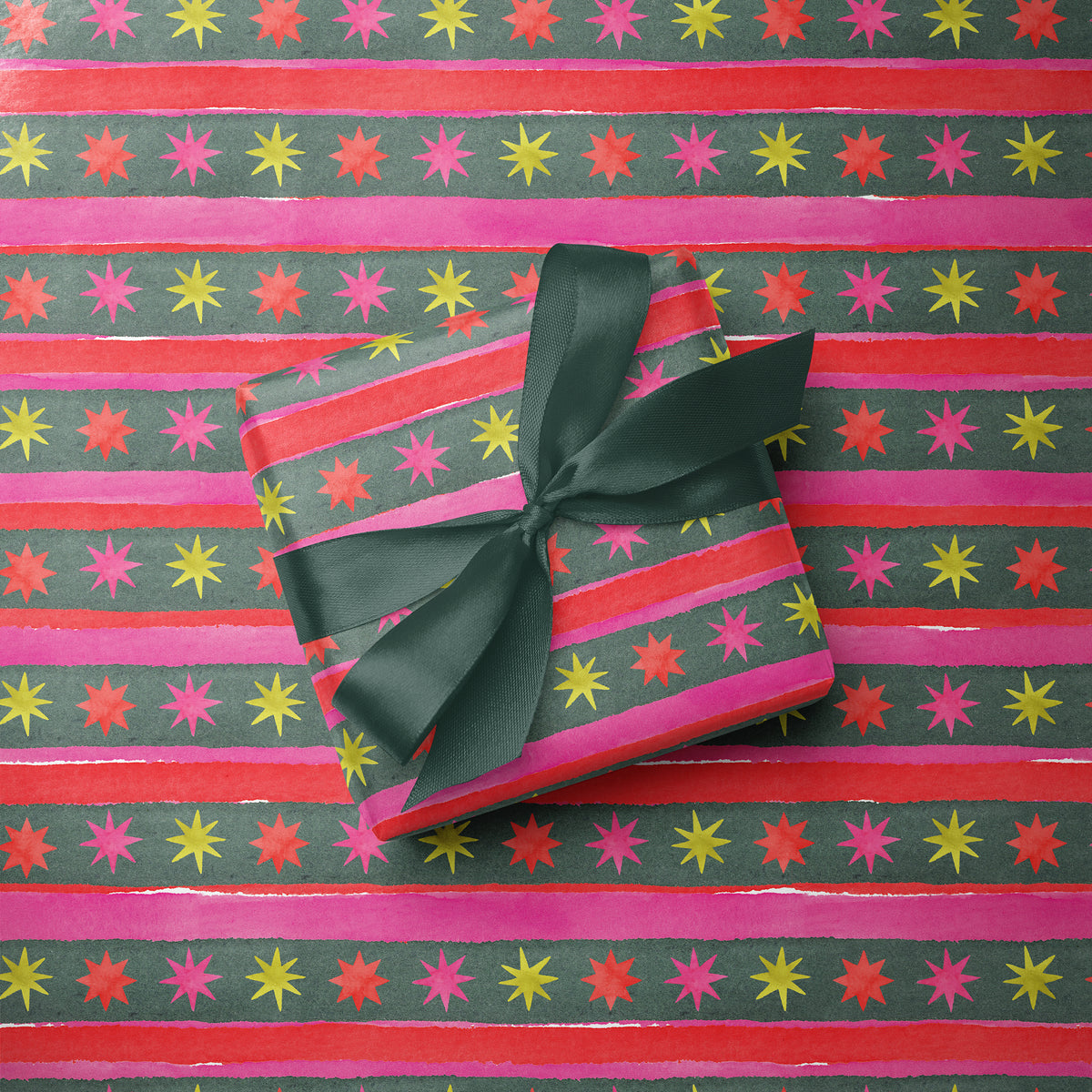 Holiday Stars & Stripes Gift Wrap