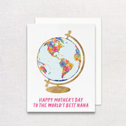 World's Best Nana Greeting Card by Gert & Co