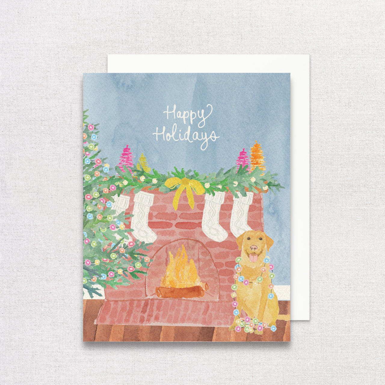 Yellow Lab Holiday Greeting Cards, Set of 6