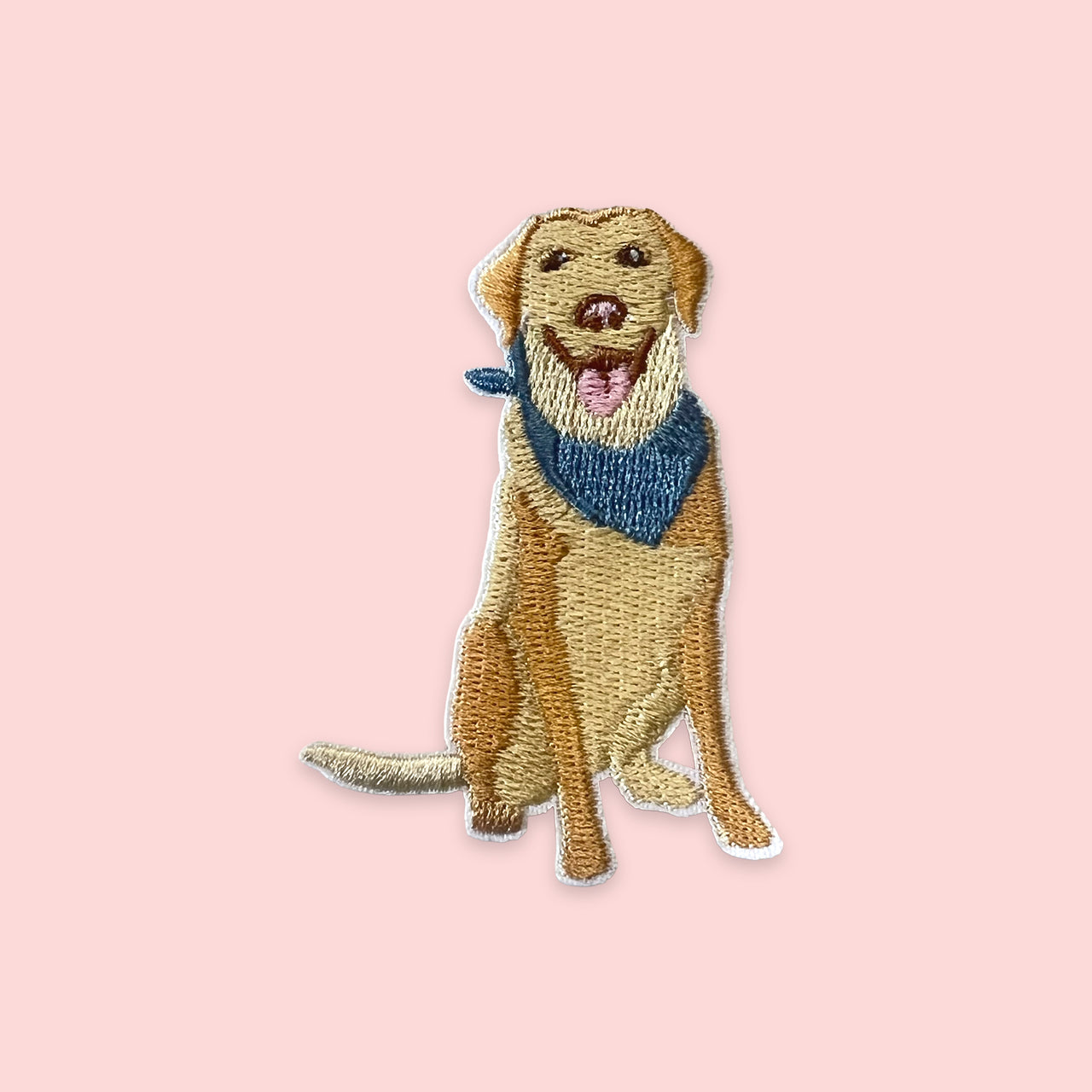 Yellow Labrador Iron-On Patch