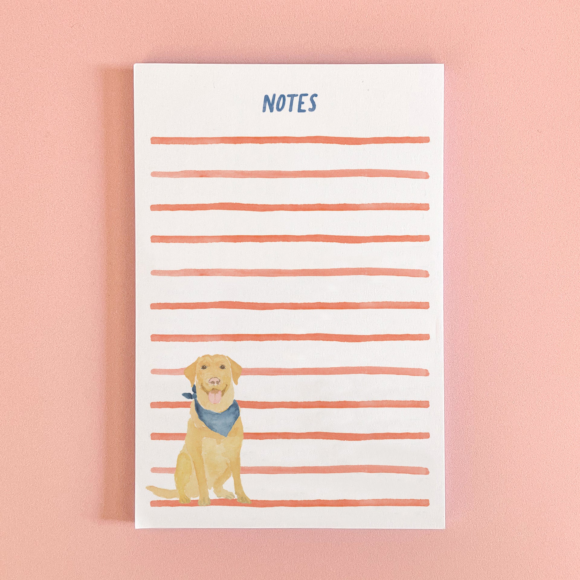 Yellow Lab Notepad by Gert & Co
