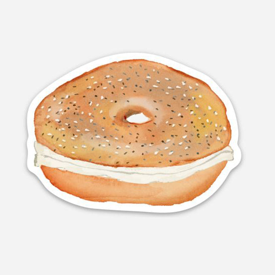 Bagel and Cream Cheese Sticker by Gert & Co