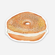 Bagel and Cream Cheese Sticker by Gert & Co